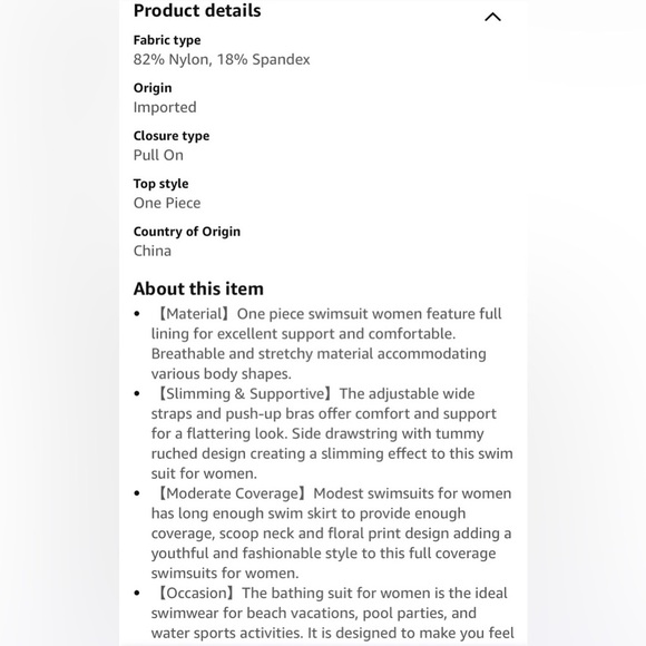 BMJL Womens Tummy Control Swimsuits One Piece Slimming Modest Bathing Suit - Picture 6 of 9